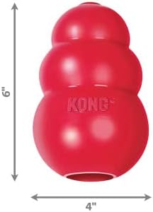 KONG Classic Stuffable Dog Toy - Fetch & Chew Toy for Dogs - Treat-Filling Capabilities & Erratic Bounce for Extended Play Time - Durable Natural Rubber Material - for XX-Large Dogs