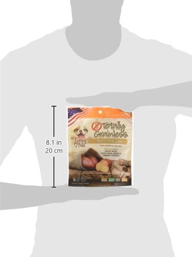 Loving Pets Totally Grainless - Beef and Sweet Potato Meaty Chew Bones for Dogs (for Small Dogs Less Than 20 lbs), 6oz