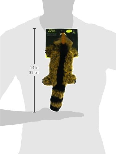 Hyper Pet Real Skinz Raccoon Plush Dog Toy
