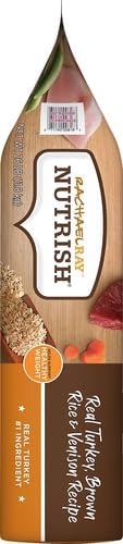 Rachael Ray Nutrish Dry Dog Food, Turkey, Brown Rice & Venison Recipe for Weight Management, 26 Pounds