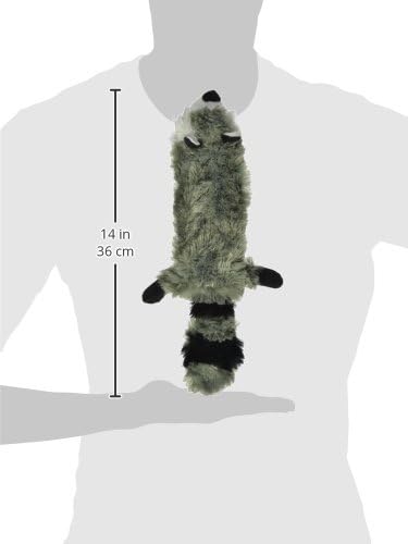 Hyper Pet Critter Skinz Raccoon Stuffless Dog Toy, Medium