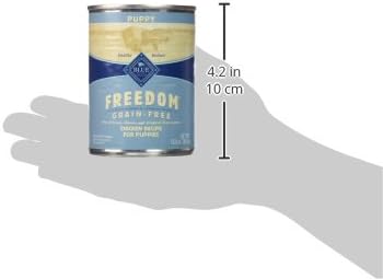 Blue Buffalo Freedom Grain Free Natural Puppy Wet Dog Food, Chicken 12.5oz cans (Pack of 12)