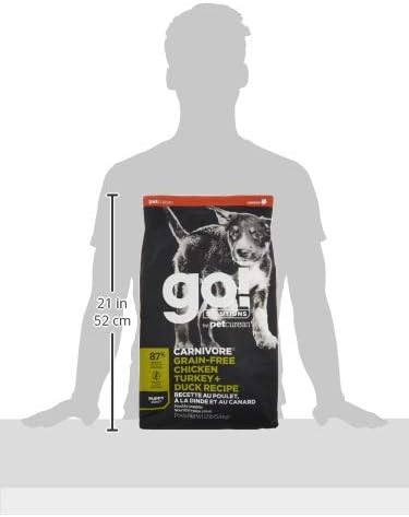 GO! SOLUTIONS Carnivore Grain Free Dog Food for Puppies, 12 lb – Chicken, Turkey + Duck Recipe – Protein Rich Puppy Food – Complete + Balanced Nutrition for Puppies