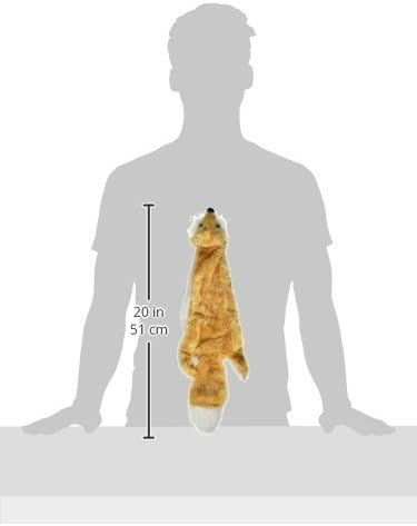 Best Pet Supplies Stuffing Free Squeaky Dog Toys for Small Dogs, Medium Dogs, and Large Dogs, Durable, Best Dog Chew Toy for Teething Puppy, Indoor Play, Holds Plastic Bottle - Fox, Medium