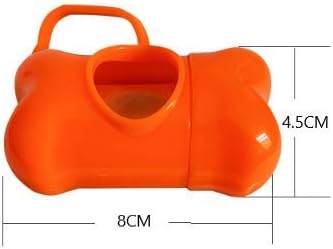 5 PCS Bone Shaped Poop Bag Dispenser Pet Waste Disposal Bag Dispenser with Waste Bag (Random Color)