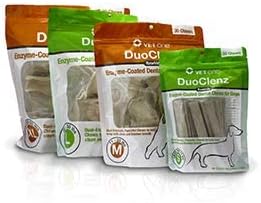 Vet One DuoClenz Enzyme Coated Dog Dental Chews for Large Dogs - Veterinarian Formulated - 30 Count