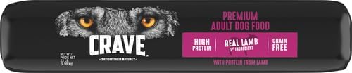 CRAVE Grain Free High Protein Adult Dry Dog Food with Lamb, 22 lb. Bag