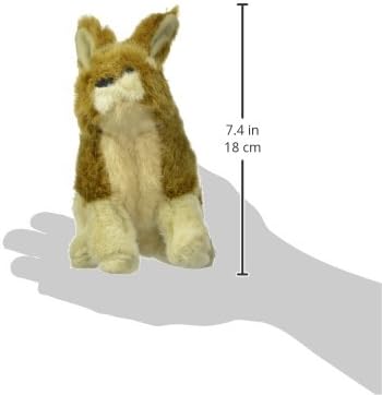 Hyper Pet Wildlife Critters Rabbit Plush Dog Toy with Squeaker, Brown