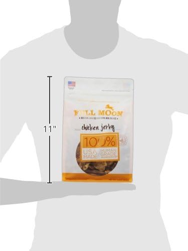 Full Moon All Natural Human Grade Dog Treats, Chicken Jerky, 12.5 Ounce