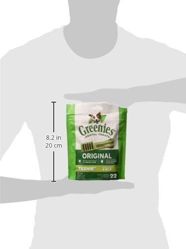 Dog Dental Treats for 5 to 15 lb Dogs to Fight Plaque (22-Count, Pack of 4) (4 Items)