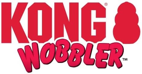 KONG Wobbler - Interactive Dog Toy for Treat Dispensing - Dog Slow Feeder for Healthy Eating - for Medium/Small Dogs