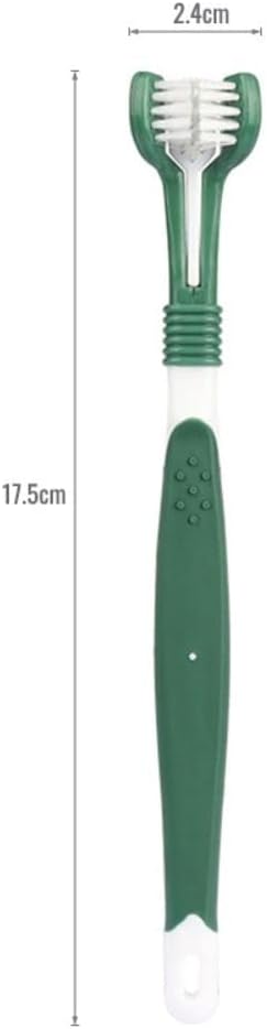 5pcs Pet 3-Sided Toothbrush, Silicone Cleaning Mouth Brush,Dog Supplies