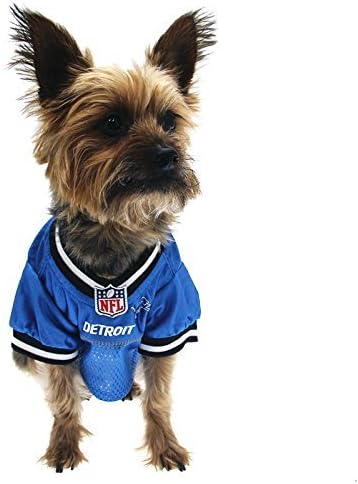 NFL Detroit Lions Dog Jersey, Size: Medium. Best Football Jersey Costume for Dogs & Cats. Licensed Jersey Shirt