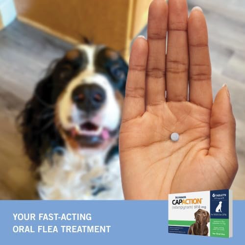 PetArmor CAPACTION Oral Flea Treatment for Dogs (6 Doses) + Bonus PetArmor Plus Topical Flea & Tick Treatment & Preventative for Dogs 25-44 lbs (1 Dose)