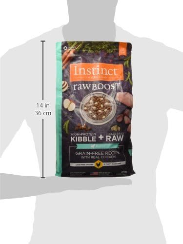 Instinct Raw Boost Puppy Grain Free Recipe with Real Chicken Natural Dry Dog Food, 4 lb. Bag