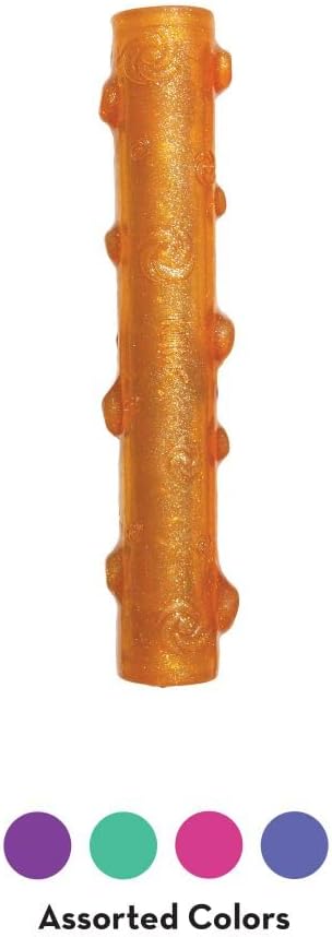 KONG - Squeezz Crackle Stick - Strong Indoor/Outdoor Dog Toy (Assorted Colors) - For Large Dogs