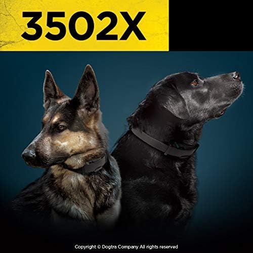 Dogtra 3502X Remote Training E-Collar - 1.5 Mile Range - 2-Dogs, Static, Vibration, Audible Tone, Waterproof, Electric Dog Collar for Advanced and Hunting Training of Small, Medium, Large Dogs