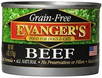 Evangers Grain Free, All Natural Dog/Cat Food Variety Pack - 6 Flavors (Chicken, Beef, Buffalo, Rabbit, Duck, and Wild Salmon) 6-Ounce Each - 2 of Each Flavor (12 Total Cans)
