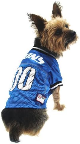 NFL Detroit Lions Dog Jersey, Size: Medium. Best Football Jersey Costume for Dogs & Cats. Licensed Jersey Shirt