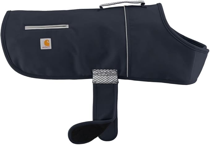 Carhartt Quick Duck Jac, Pet Dog Vest, Water Repellent Canvas, Dark Sapphire , Large