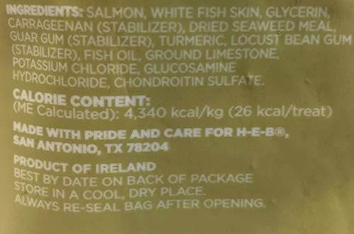 Mobility Salmon Jerky Style Dog Treat That are Grain Free for Small and Large Dogs That Help Supports Hip & Joint Wellness, One - 10oz Bag