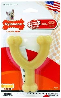 Nylabone Dura Chew Regular Original Flavored Wishbone Dog Chew Toy (2 Pack)