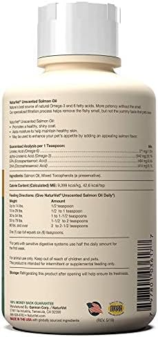 NaturVet Salmon Oil Skin Supplement for Dogs & Cats – Includes Omega-3, 6 Fatty Acids – for Healthy Skin, Glossy Coats – Dog Coat Supplement, Cat Skin Supplement – 16 Oz.
