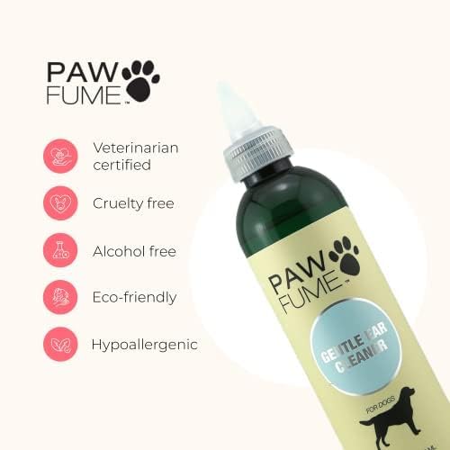 Pawfume Gentle Ear Cleaner for Dogs – Natural Dog Ear Cleaner Solution – Ear Wax Cleaner for Dogs Ear Treatment for Dogs – Dog Ear Wash Ear Cleaning Solution for Dogs – Dog Ear Wash Cleaner, Pack of 2