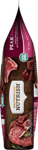 Rachael Ray Nutrish PEAK Natural Dry Dog Food with Added Vitamins, Minerals & Taurine, Open Prairie Recipe with Beef, Venison & Lamb, 23 Pounds, Grain Free (Packaging May Vary)