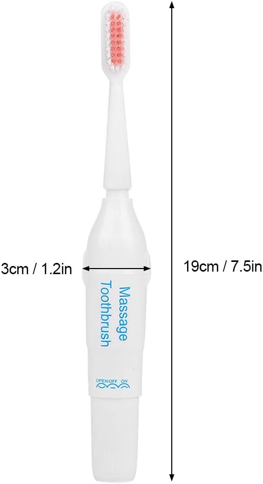 Pssopp Pet Electric Toothbrush Dog Cat Teeth Cleaning Tool Professional Electric Dog Toothbrush with Two Soft Brush Head