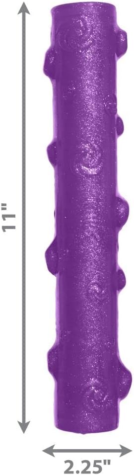 KONG - Squeezz Crackle Stick - Strong Indoor/Outdoor Dog Toy (Assorted Colors) - For Medium Dogs