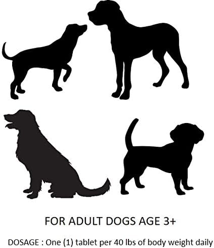 Essential Pet Adult Dog Hip & Joint Support Chewable Tablet Age 3+ with 500mg Glucosamine and 200mg Chondroitin (23038)