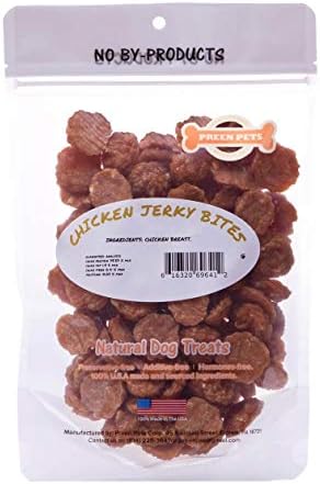 Preen Pets Chicken Jerky Bites Dog Treats - 100% USA Chicken Breast Soft (2LB)