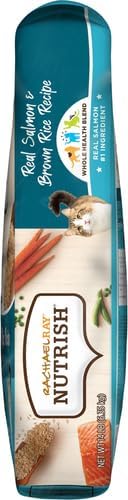 Rachael Ray Nutrish Premium Natural Dry Cat Food with Added Vitamins, Minerals & Other Nutrients, Real Salmon & Brown Rice Recipe, 14 Pound Bag
