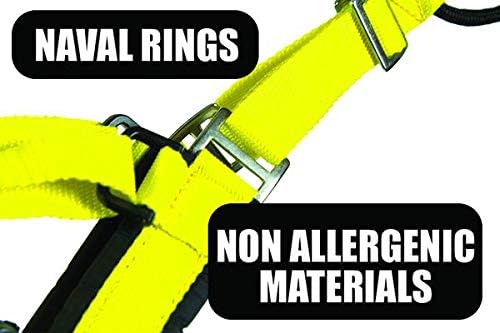 Neewa Adjustable Sled Pro Harness (Medium, Blue), Dog Harness Large Breed, Dog Pulling Harness, Giant Dog Harness, Sled Harness for Pulling, Great for Dog Joring