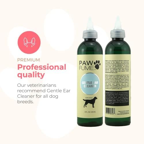 Pawfume Gentle Ear Cleaner for Dogs – Natural Dog Ear Cleaner Solution – Ear Wax Cleaner for Dogs Ear Treatment for Dogs – Dog Ear Wash Ear Cleaning Solution for Dogs – Dog Ear Wash Cleaner, Pack of 2