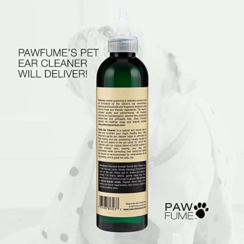 Pawfume Gentle Ear Cleaner for Dogs – Natural Dog Ear Cleaner Solution – Ear Wax Cleaner for Dogs Ear Treatment for Dogs – Dog Ear Wash Ear Cleaning Solution for Dogs – Dog Ear Wash Cleaner, Pack of 4