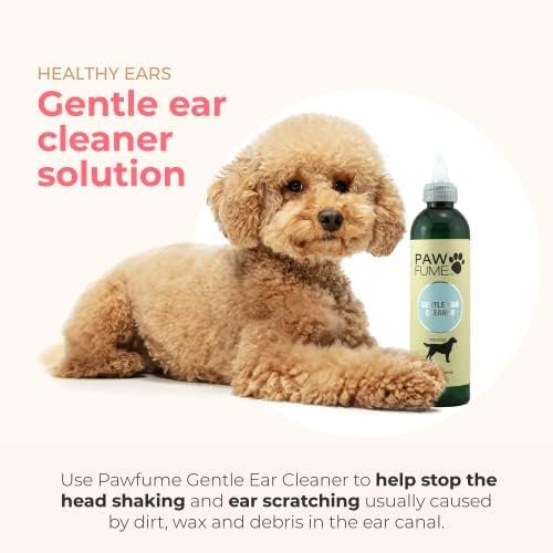 Pawfume Gentle Ear Cleaner for Dogs – Natural Dog Ear Cleaner Solution – Ear Wax Cleaner for Dogs Ear Treatment for Dogs – Dog Ear Wash Ear Cleaning Solution for Dogs – Dog Ear Wash Cleaner, Pack of 2