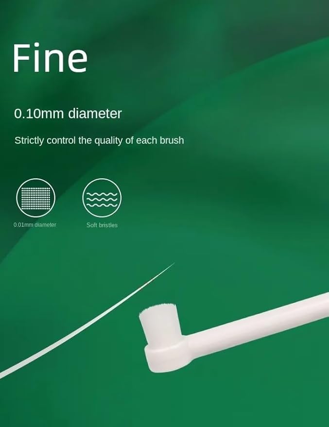 Micro Small pet Toothbrush, Cat and Dog Toothbrush, Dog Teeth Cleaning, Dental Brush for Small & Large Pets, Soft Bristle Brush for Dogs and Cats, Yorkies and Chihuahuas