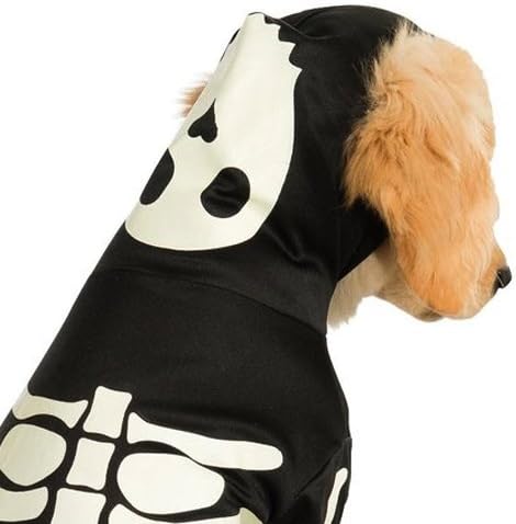 Rubie's Glow in The Dark Skeleton Hoodie Pet Costume, X-Large