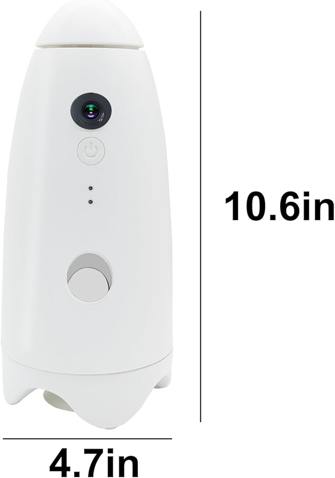 Pet Camera Treat Dispenser, Visible Range 360° Dog Camera,Remote Monitoring of Amusing Pet Feeder,1080p Camera, Live Video, Auto Night Vision Rotatable,Suitable for Dogs and Cats or Other Pets.