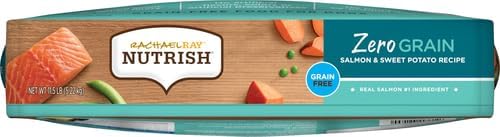 Rachael Ray Nutrish Zero Grain Dry Dog Food, Salmon & Sweet Potato Recipe, 11.5 Pound Bag