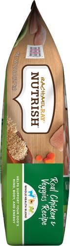 Rachael Ray Nutrish Premium Natural Dry Dog Food, Real Chicken & Veggies Recipe, 28 Pound Bag (Packaging May Vary)