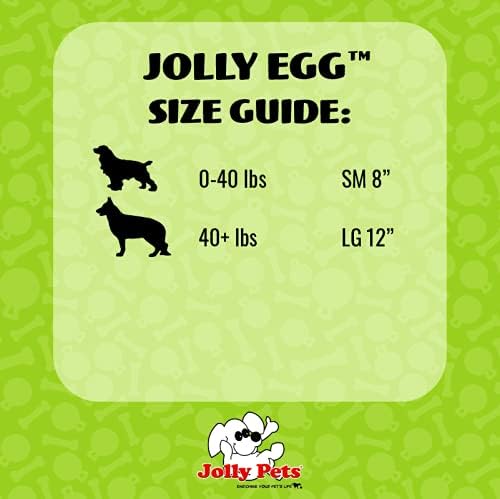 Jolly Pets Jolly Egg Dog Toy, 8 Inches/Medium, Red (JE08 RD) (Pack of 2)