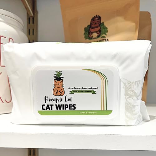 Grooming Wipes - Gentle Cat Cleaning Wipes - Hygienic Grooming Tool for Cats Ears, Paws, Bum, and Fur