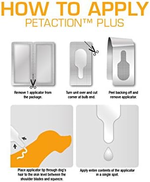 Pet Action Plus Flea & Tick Treatment for Large Dogs, 45-88 lbs, 3 Month Supply