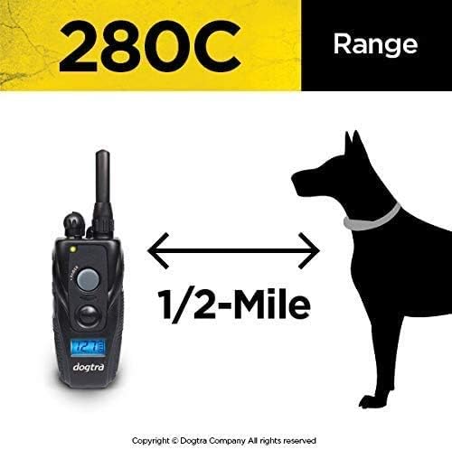 Dogtra Extreme Consumer Products Remote Shock Collar - 280C Collar - Includes Soft Silicone Pet Grooming Glove