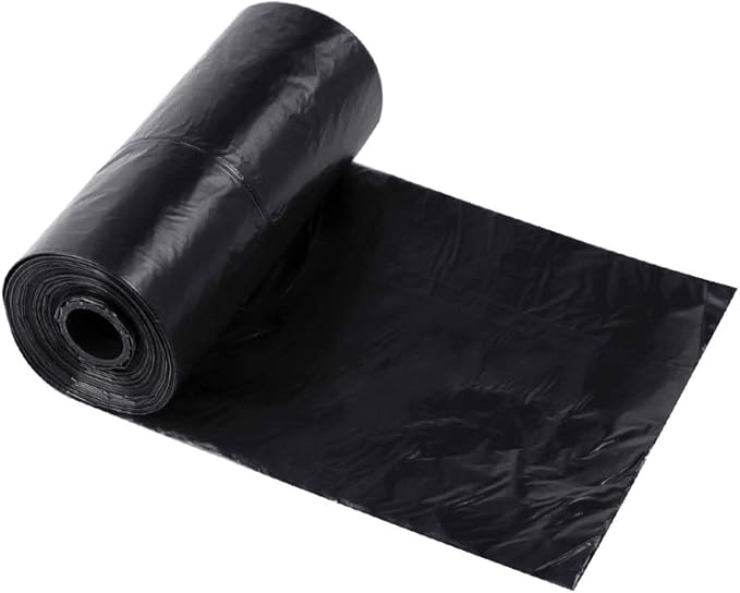 Dog Poop Bags Dispenser with Carabiner Clip, Doggy Poop Bag Holders for Leashes Include 1 Roll (15 Bags) Leak-Proof Large Lavender Scented Doggie Pet Waste Bags, Eco-Friendly Dog Accessories, Black