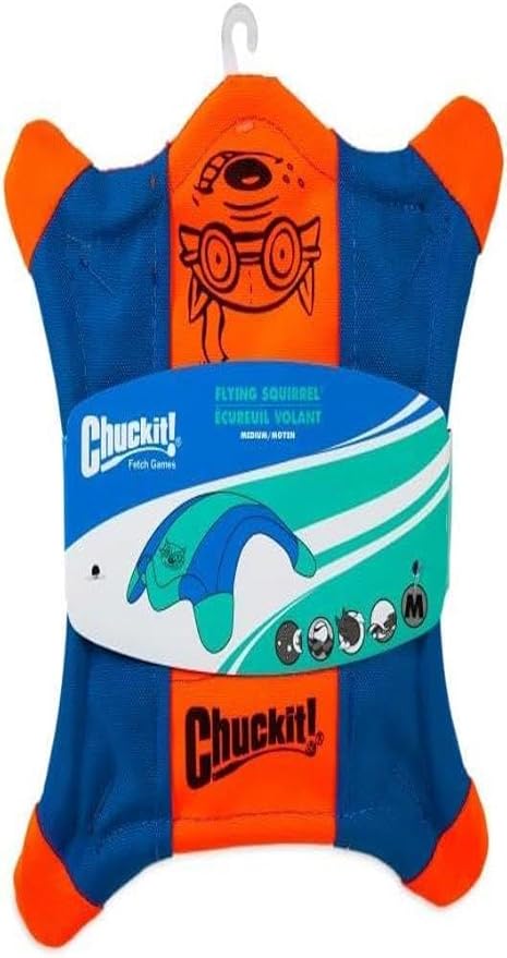 Chuckit! Ultra Tug Dog Toy (Medium) Flying Squirrel Fetch Dog Toy (Medium)