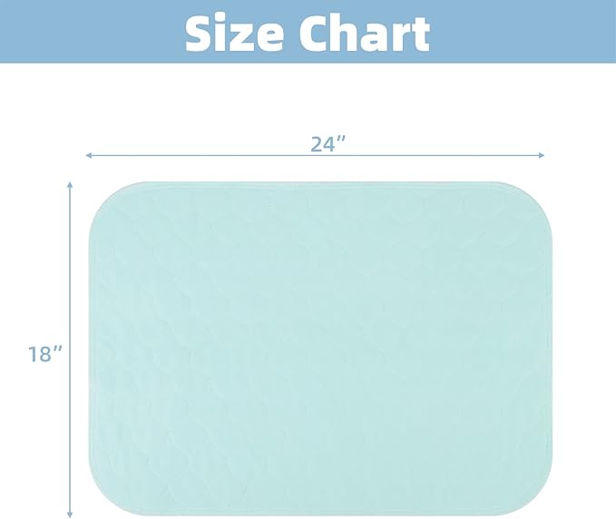 KOOLTAIL Washable Pee Pads for Dogs - Waterproof Dog Mat Non-Slip Puppy Potty Training Pads, Reusable Whelping Pads for Dog Crate PlayPen